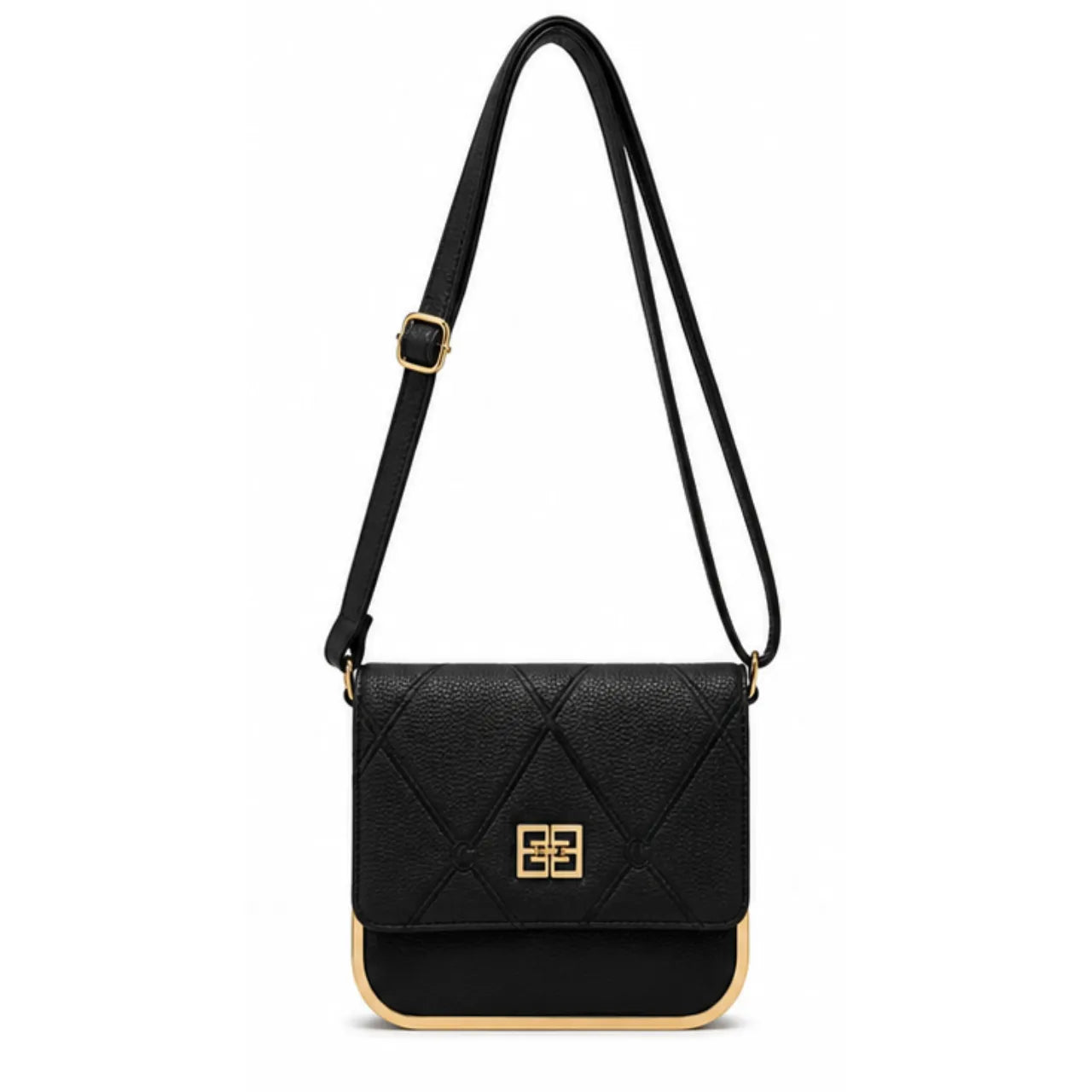 Bolsa Tira Colo Feminina Miki Bana Preta Elegante