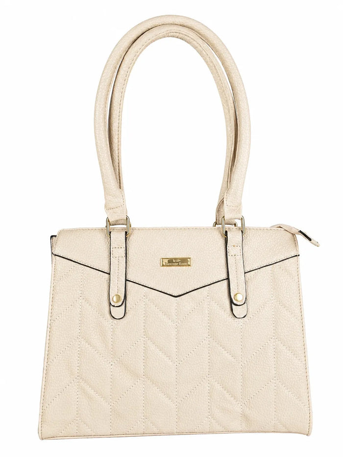 Bolsa Feminina Tira Colo Forever Best Bege Transversal Moderna
