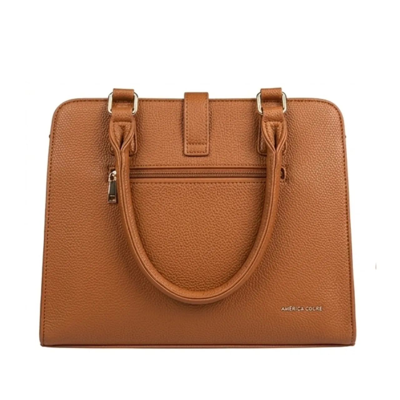Bolsa Feminina Marrom Estruturada Alça Ombro Elegante