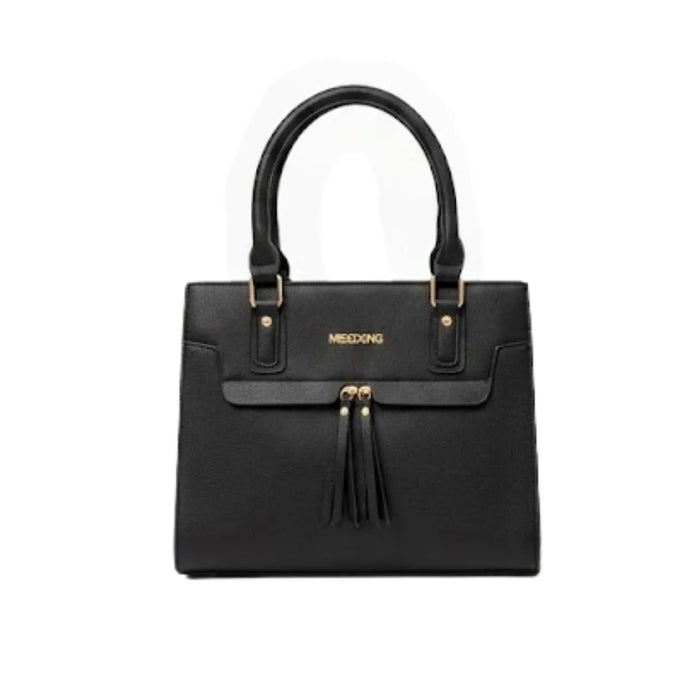 Bolsa Feminina Preta Estruturada Elegante Miss Dong