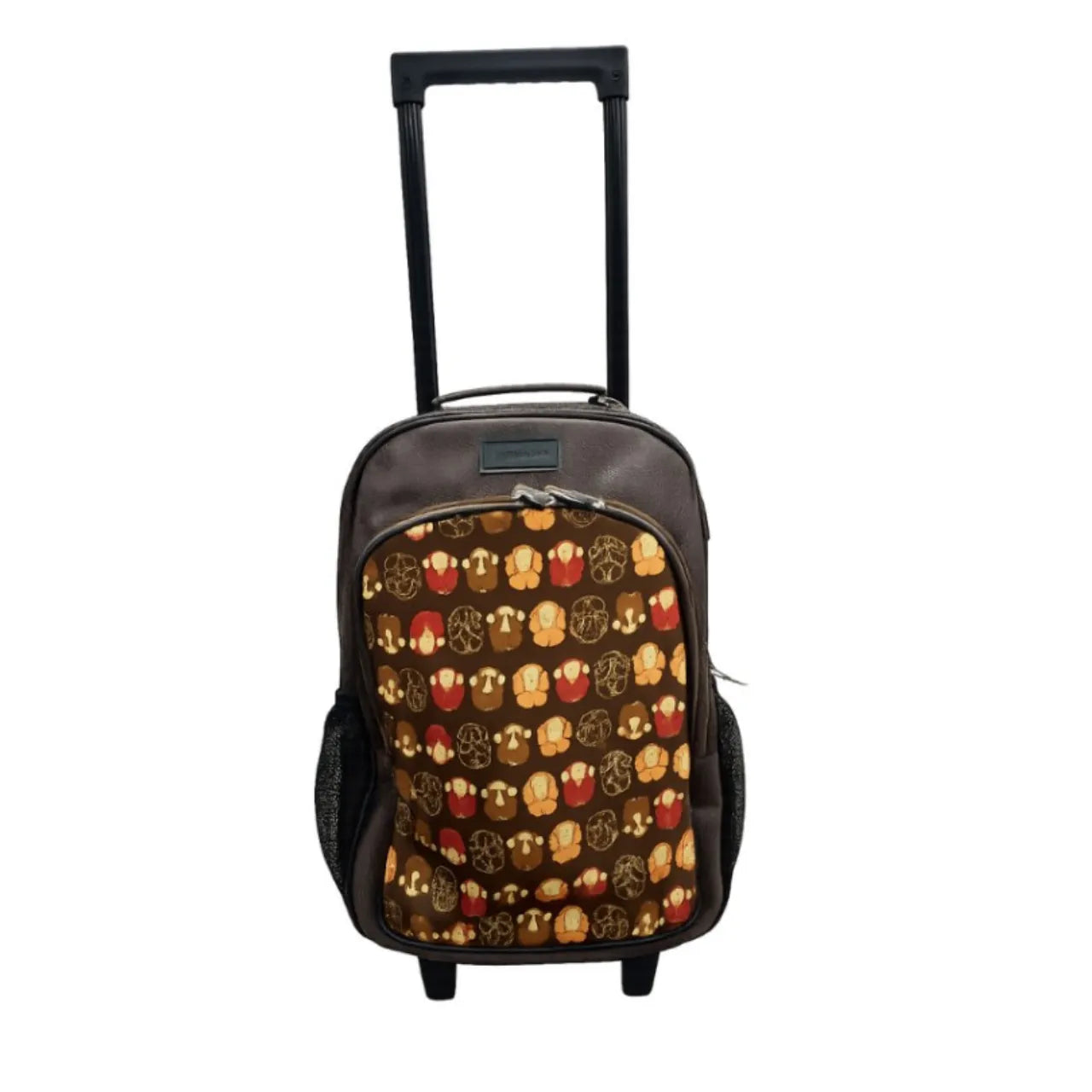 Mochila De Rodinhas Marron Macaquinhos Julie Henri