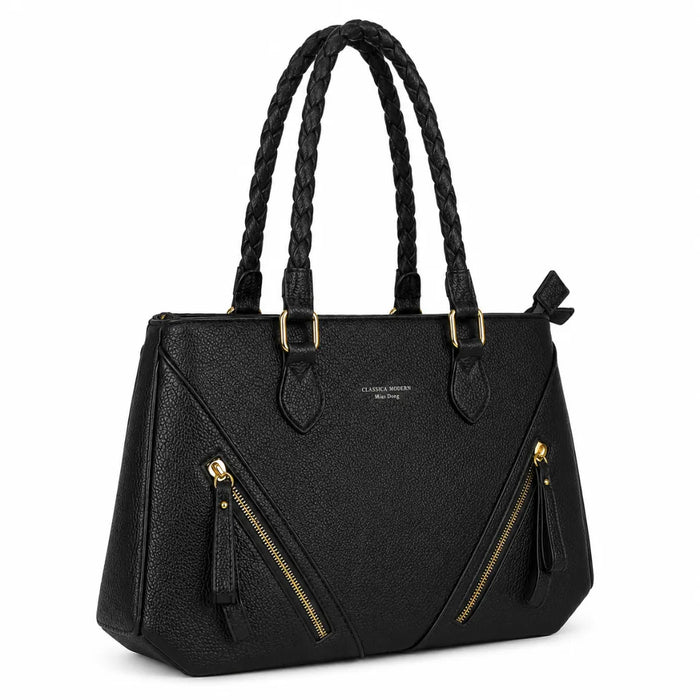 Bolsa Feminina Preta Miss Dong com 2 Divisórias