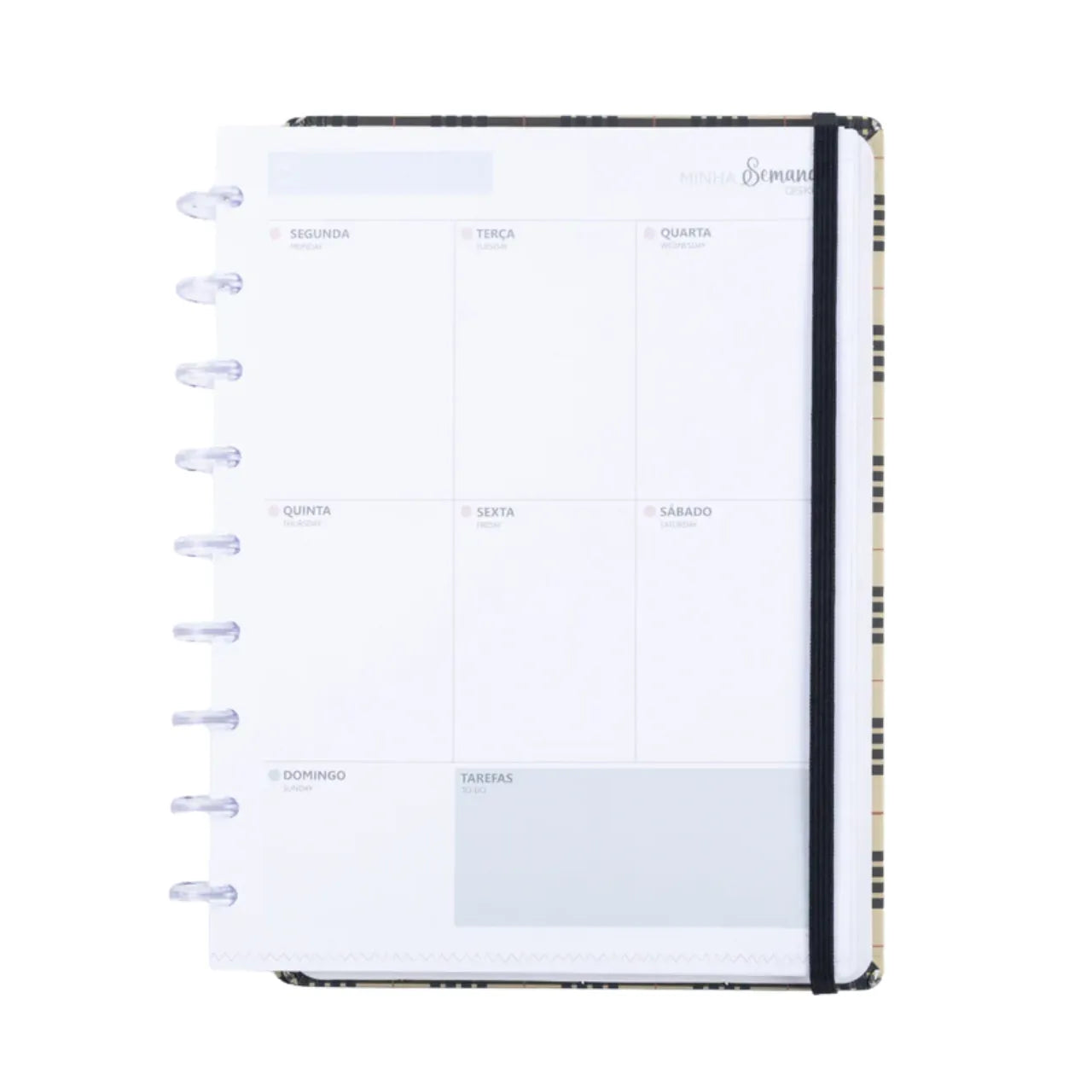 Caderno Planner Diskô Chess Médio