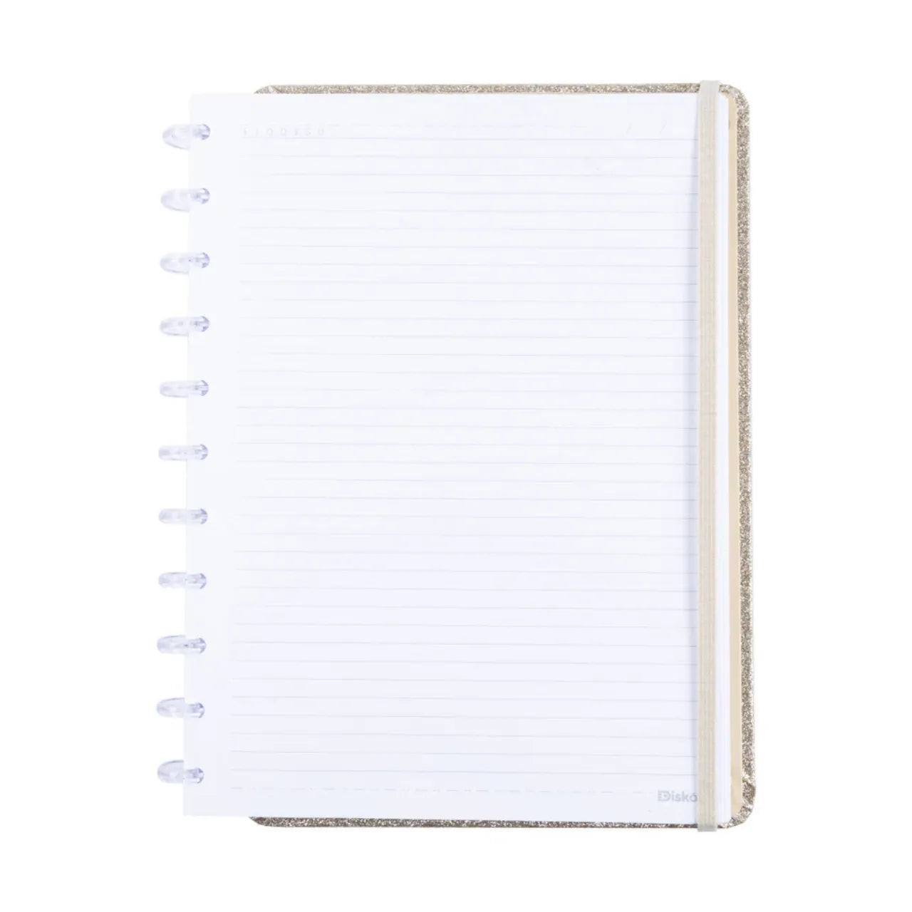 Caderno Diskô Grande Shine Dourado