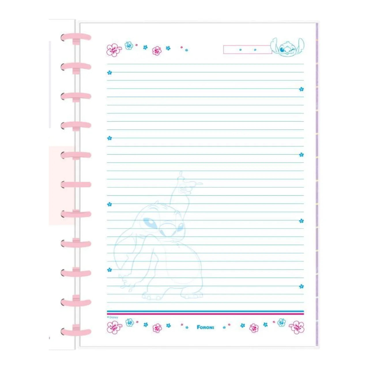 Caderno Universitário Discbook 1 Matéria Foroni Stitch