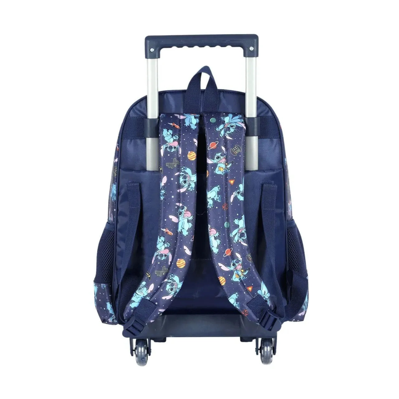 Kit Mochila de Roda Stitch Azul com Lancheira e Estojo Box