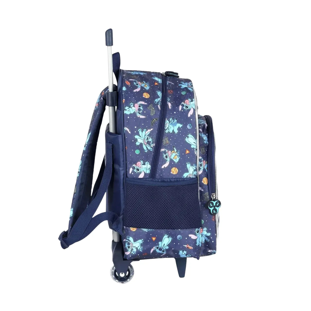 Kit Mochila de Roda Stitch Azul com Lancheira e Estojo Box
