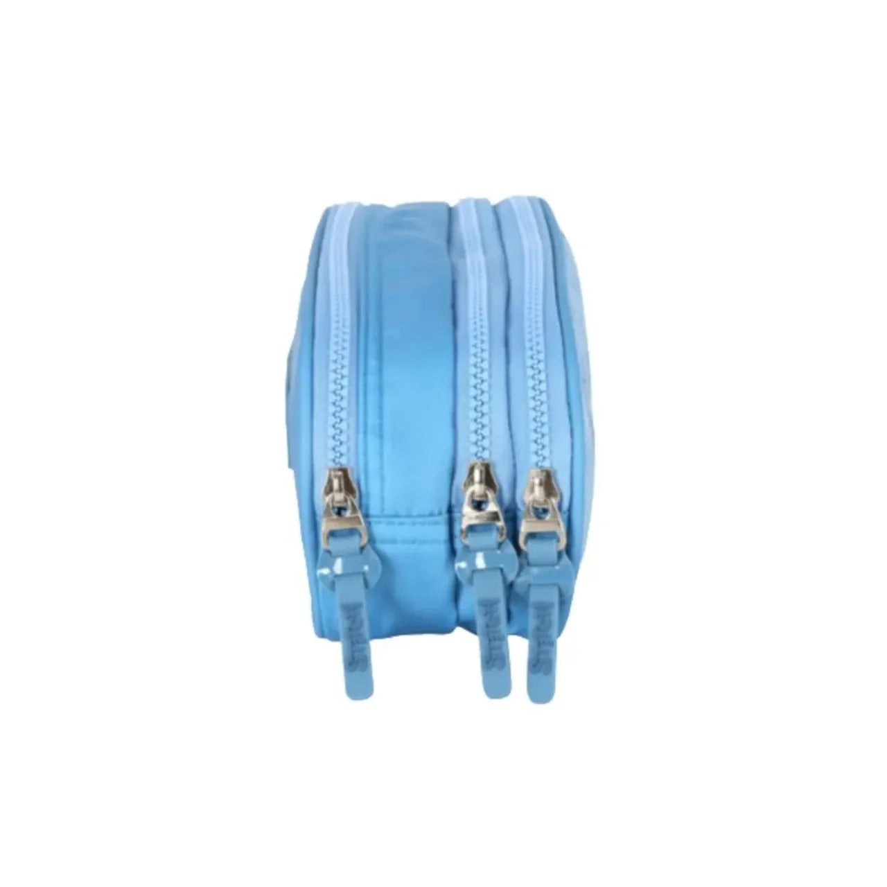Kit Mochila de Rodinha Stitch Azul com Estojo Triplo