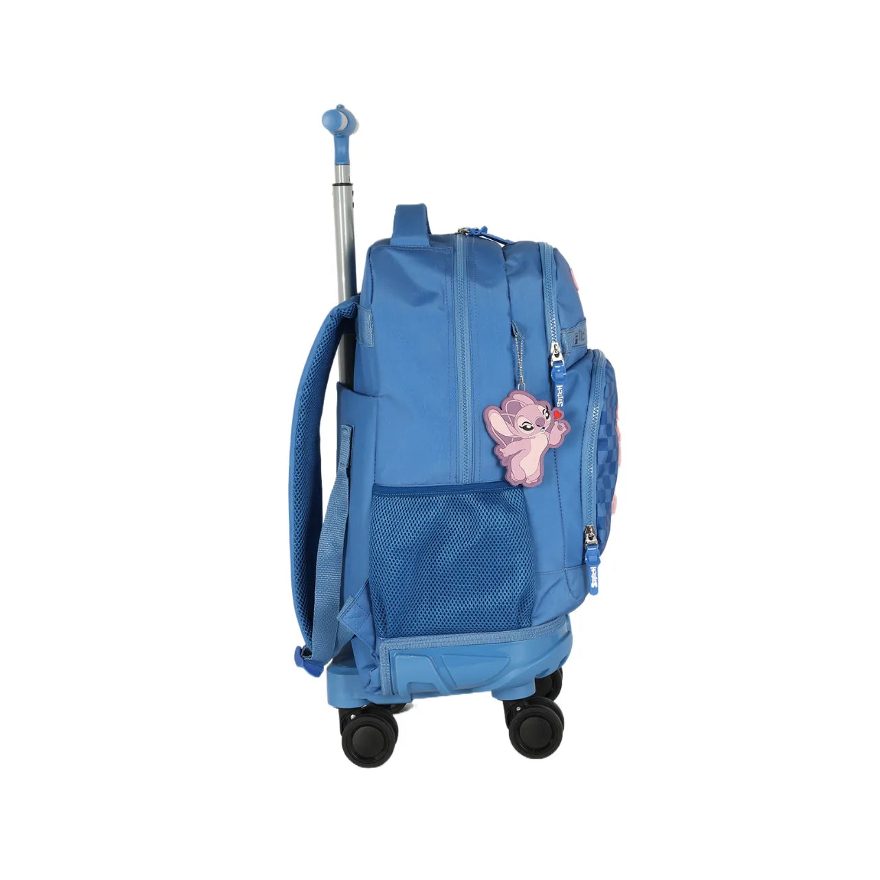 Kit Mochila de Roda Stitch Azul com Lancheira e Estojo Box