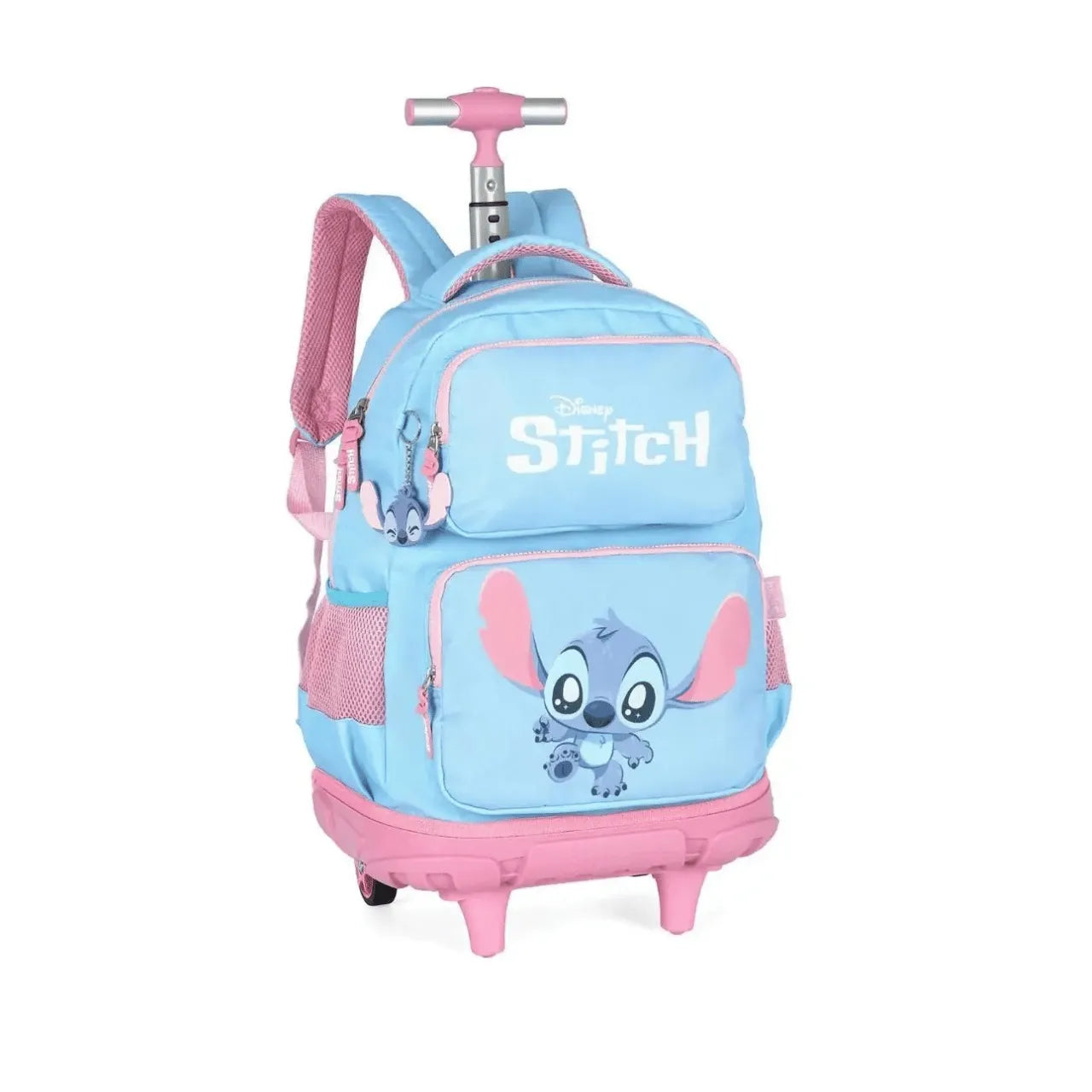 Kit Mochila de Roda Stitch Azul com Lancheira e Estojo Box
