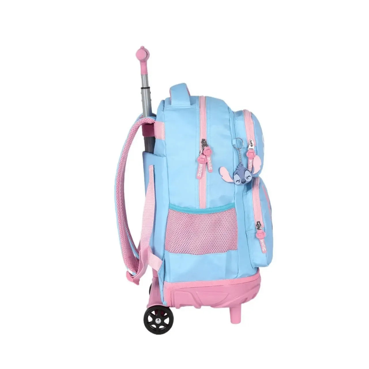 Kit Mochila de Roda Stitch Azul com Lancheira e Estojo Box