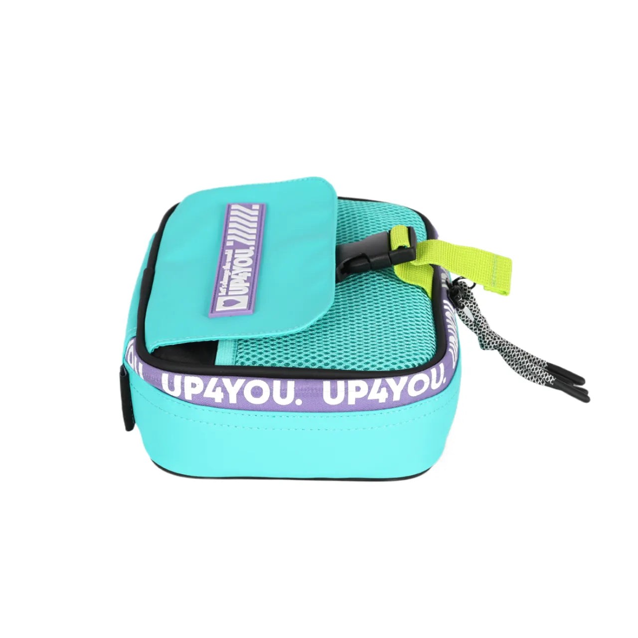 Kit Mochila Roda Up4You Turquesa com Lancheira e Estojo Box