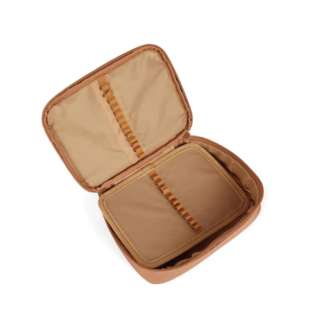 Kit Mochila Roda Capivara Marrom com Lancheira e Estojo Box