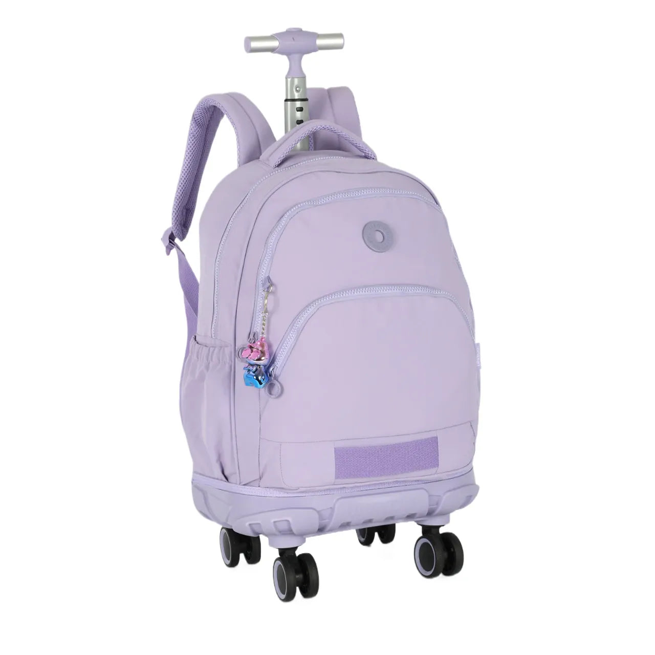 Kit Mochila Roda Up4You Roxa com Lancheira e Estojo Box