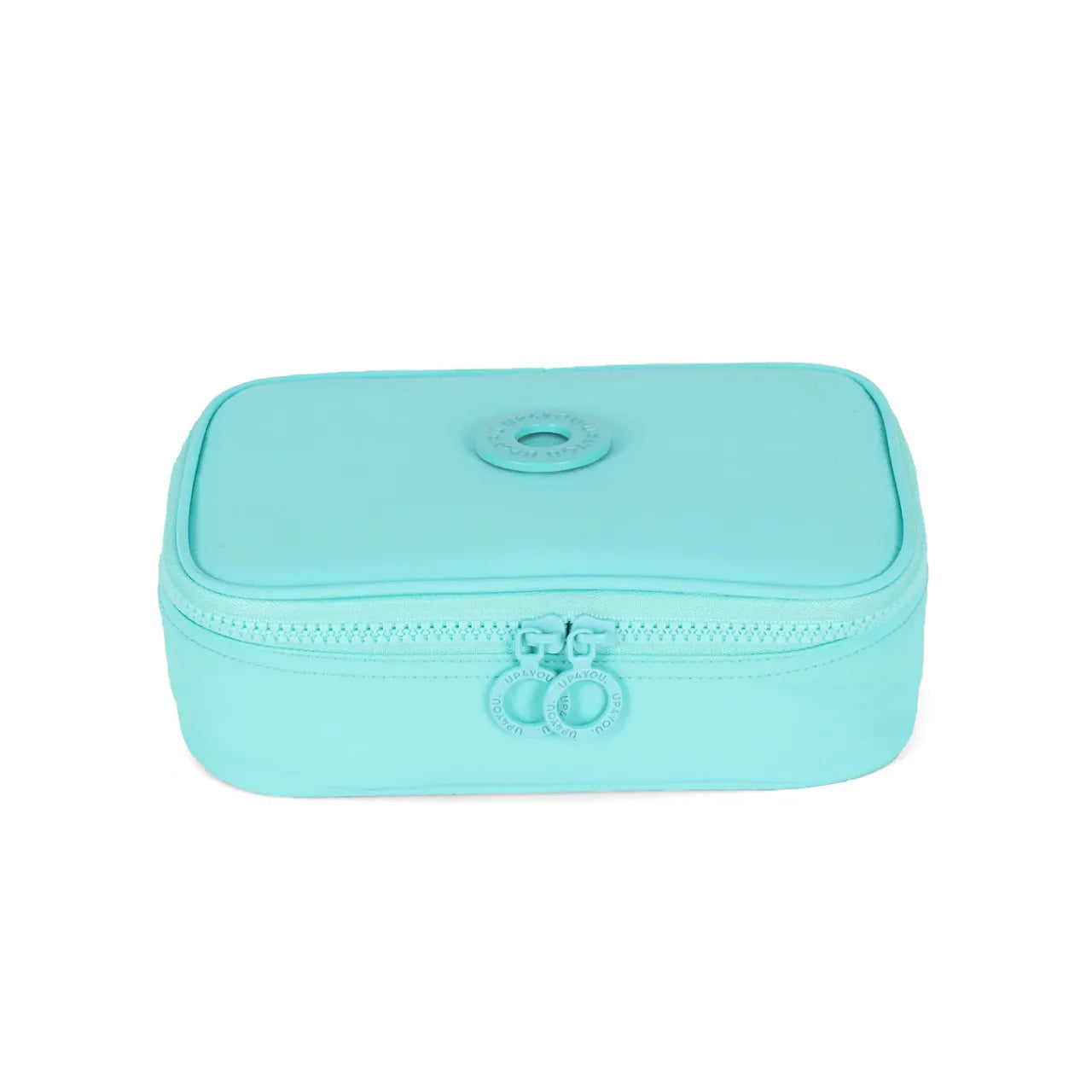Kit Mochila Roda Up4You Turquesa com Lancheira e Estojo Box
