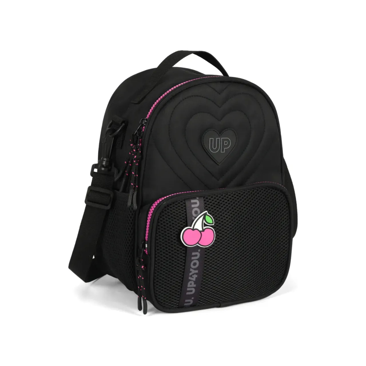 Kit Mochila Roda Up4You Preta com Lancheira e Estojo Box