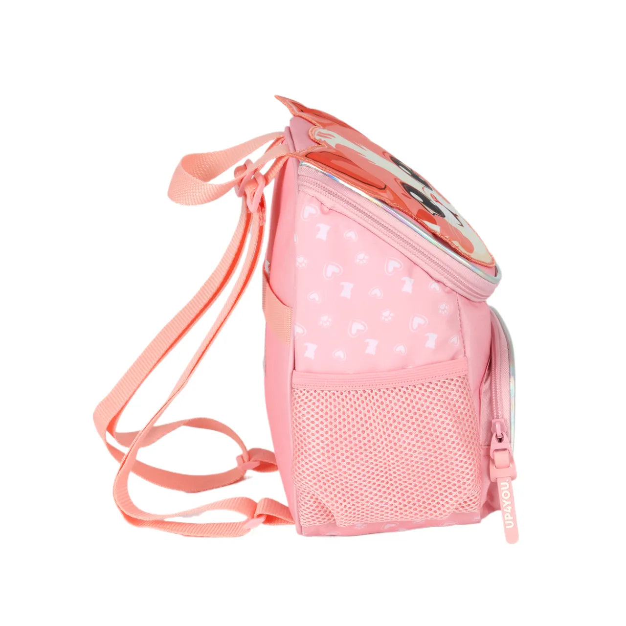 Kit Mochila Roda Cat Salmão com Lancheira e Estojo Box
