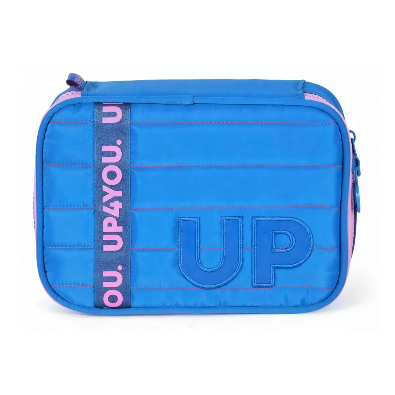 Kit Mochila Roda Up4You Azul e Rosa com Estojo Box
