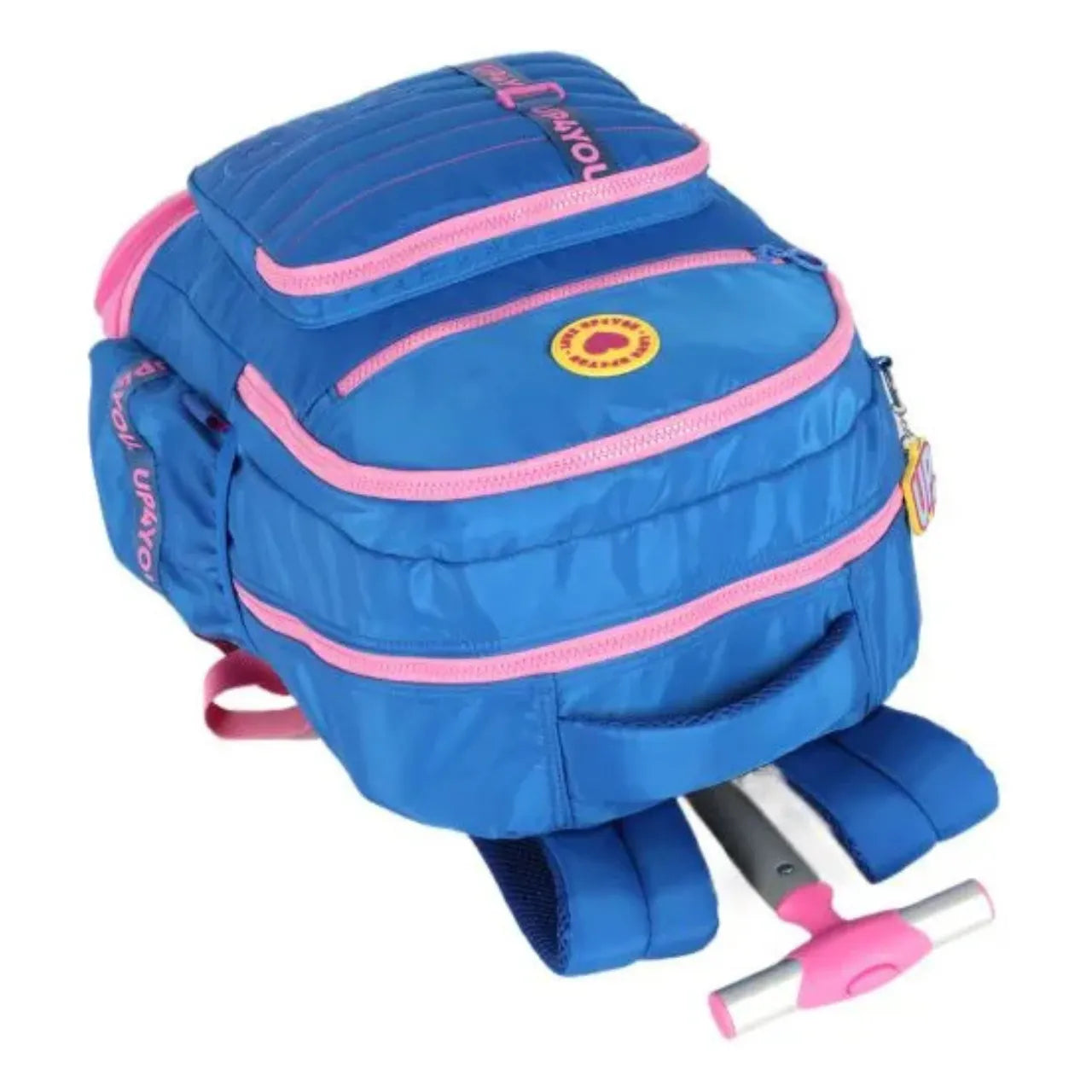 Kit Mochila Roda Up4You Azul e Rosa com Estojo Box