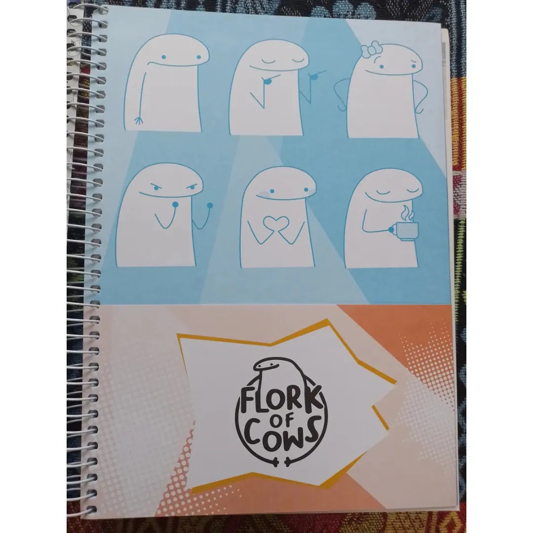 Caderno Universitário Flork Of Cows 1 Matéria 80 Folhas Jandaia