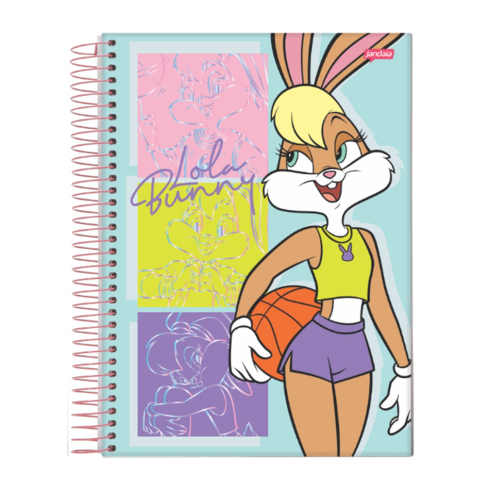 Caderno Universitário Lola Bunny Basquete 1 Matéria 80 Folhas Jandaia