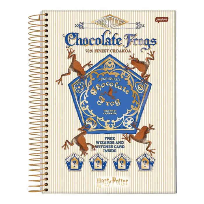 Caderno Universitário Harry Potter Chocolate Frogs 1 Matéria 96 Folhas Jandaia