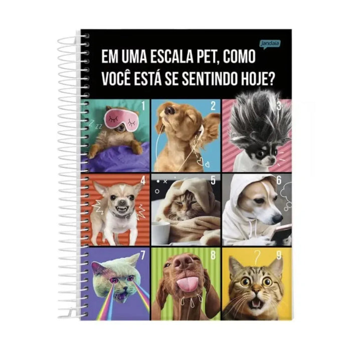 Caderno Funny Pets 1 Matéria Jandaia