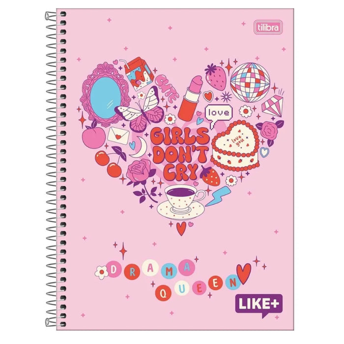 Caderno Universitário Tilibra Drama Queen Like+ 20 Matérias
