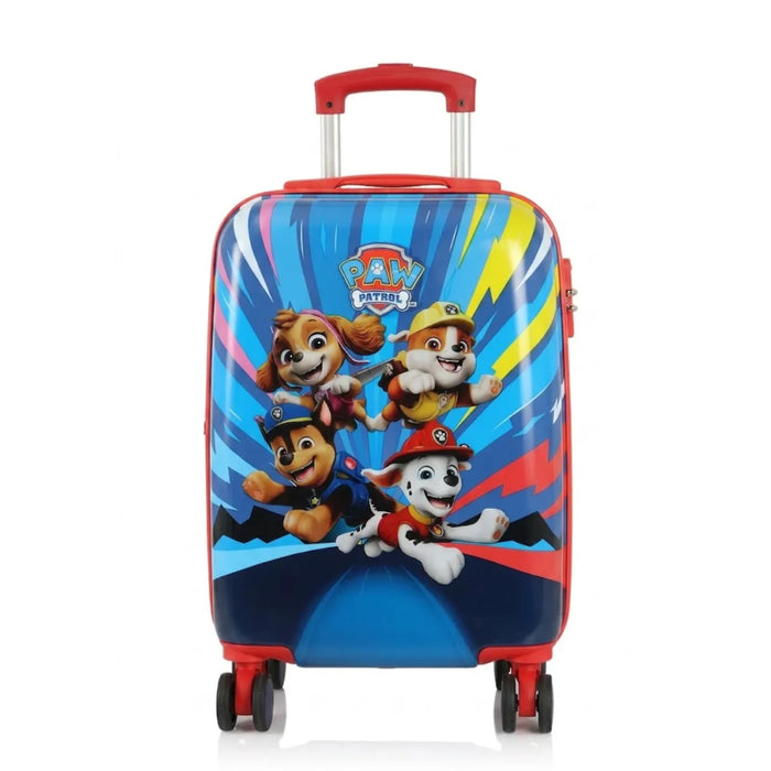 Mala Infantil 10kg Patrulha Canina Azul Luxcel Com Rodas 360°