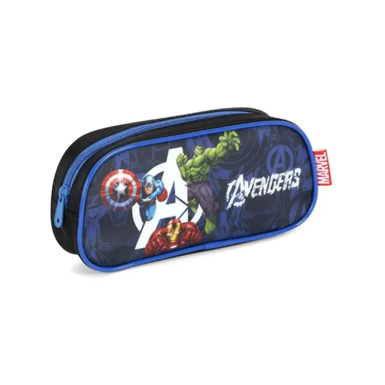 Kit Mochila de Rodinhas Avengers com Lancheira e Estojo
