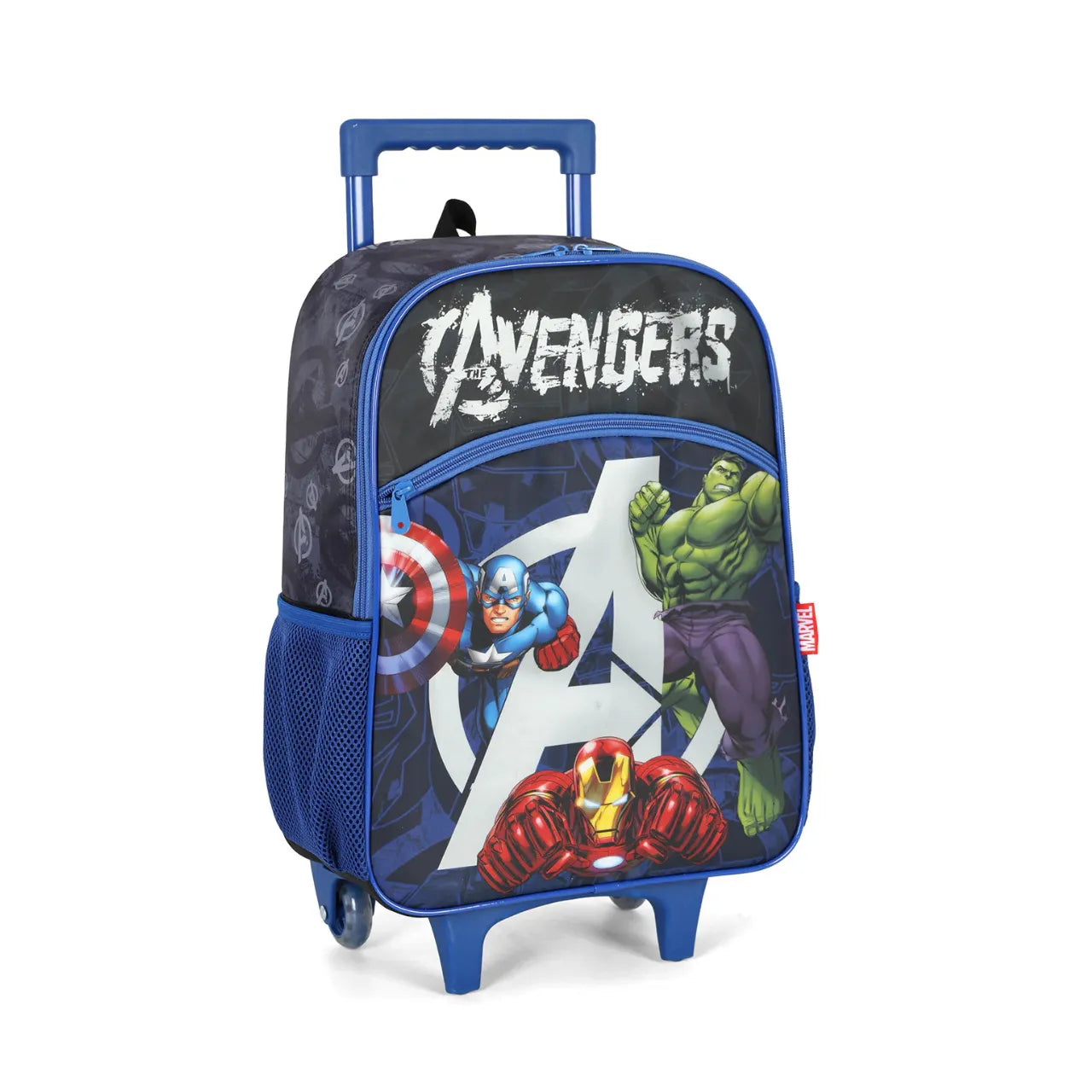 Kit Mochila de Rodinhas Avengers com Lancheira e Estojo