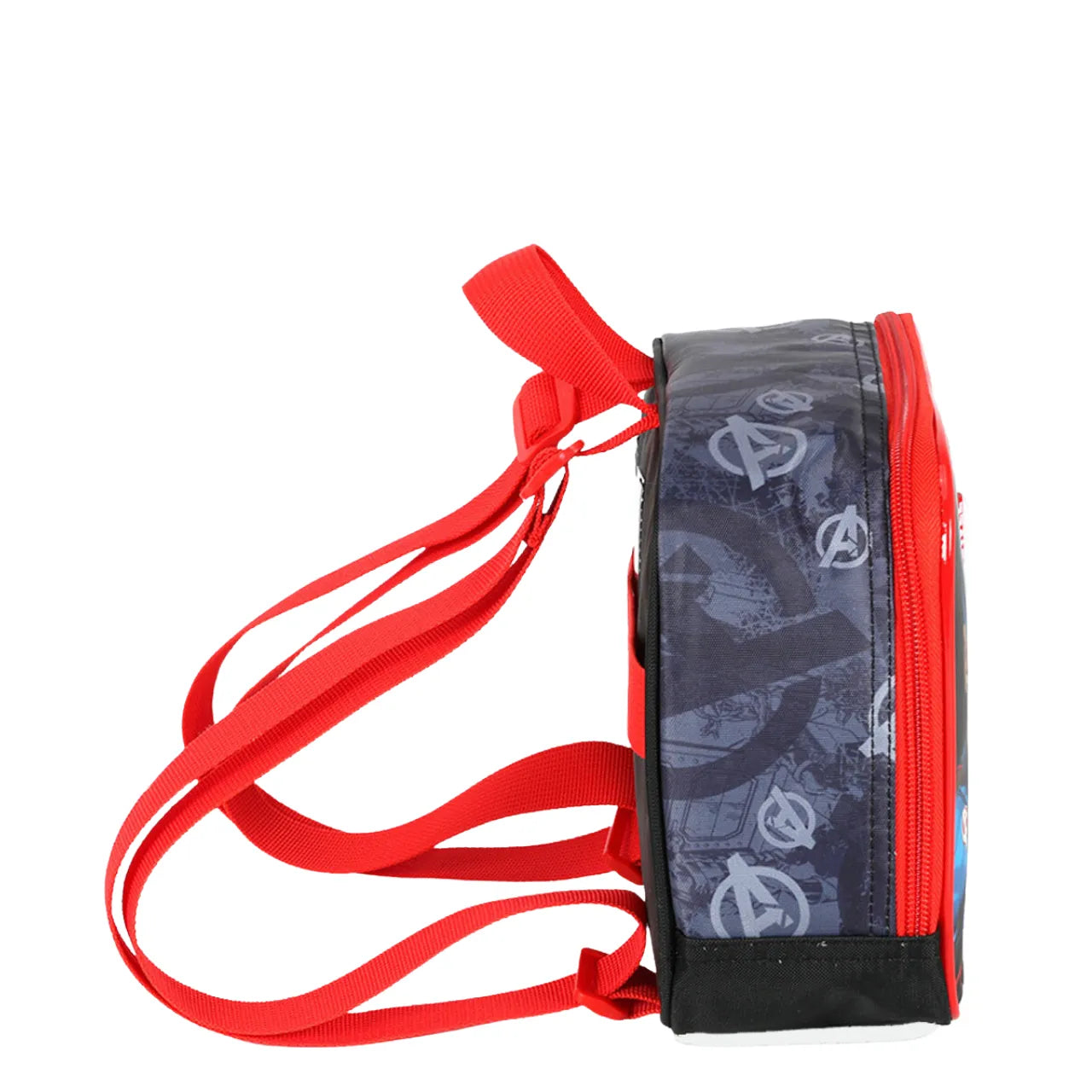 Kit Mochila de Roda Avengers Vermelho com Lancheira e Estojo