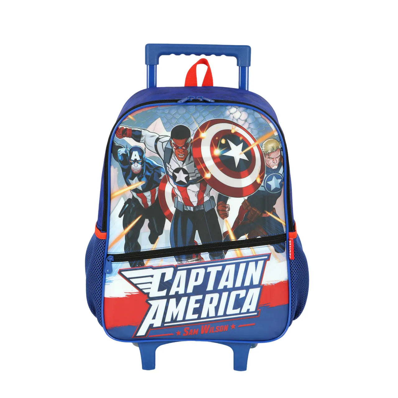 Kit Mochila de Rodas Avengers Azul com Lancheira e Estojo