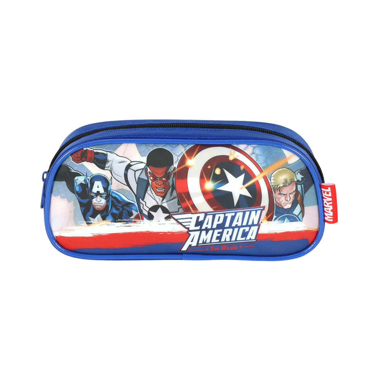 Kit Mochila de Rodas Avengers Azul com Lancheira e Estojo