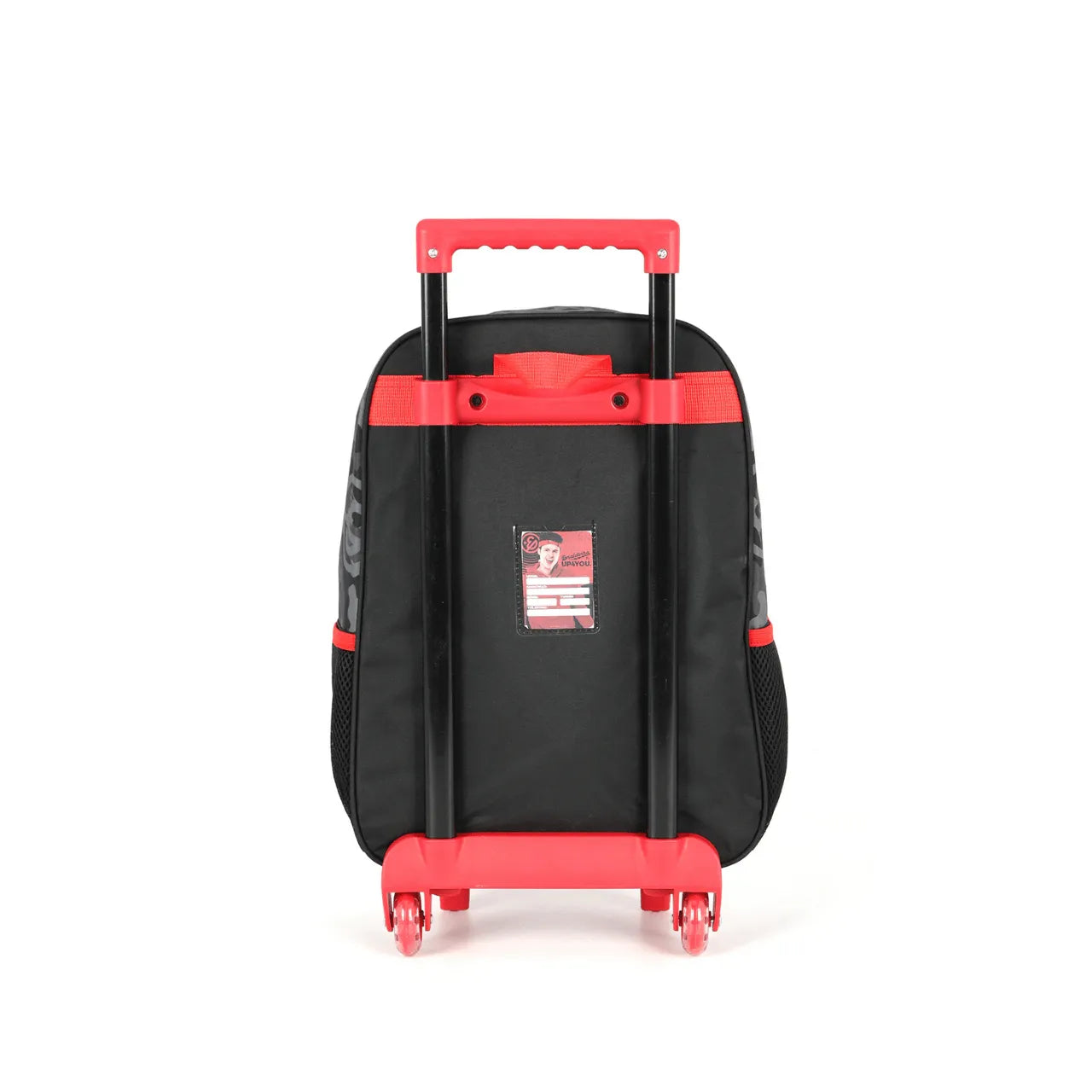 Kit Mochila de Rodas Enaldinho Preto com Lancheira e Estojo