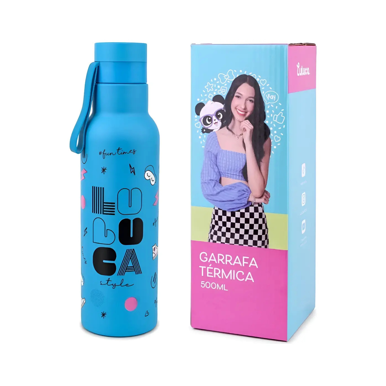 Garrafa Térmica 500ml Azul Luluca