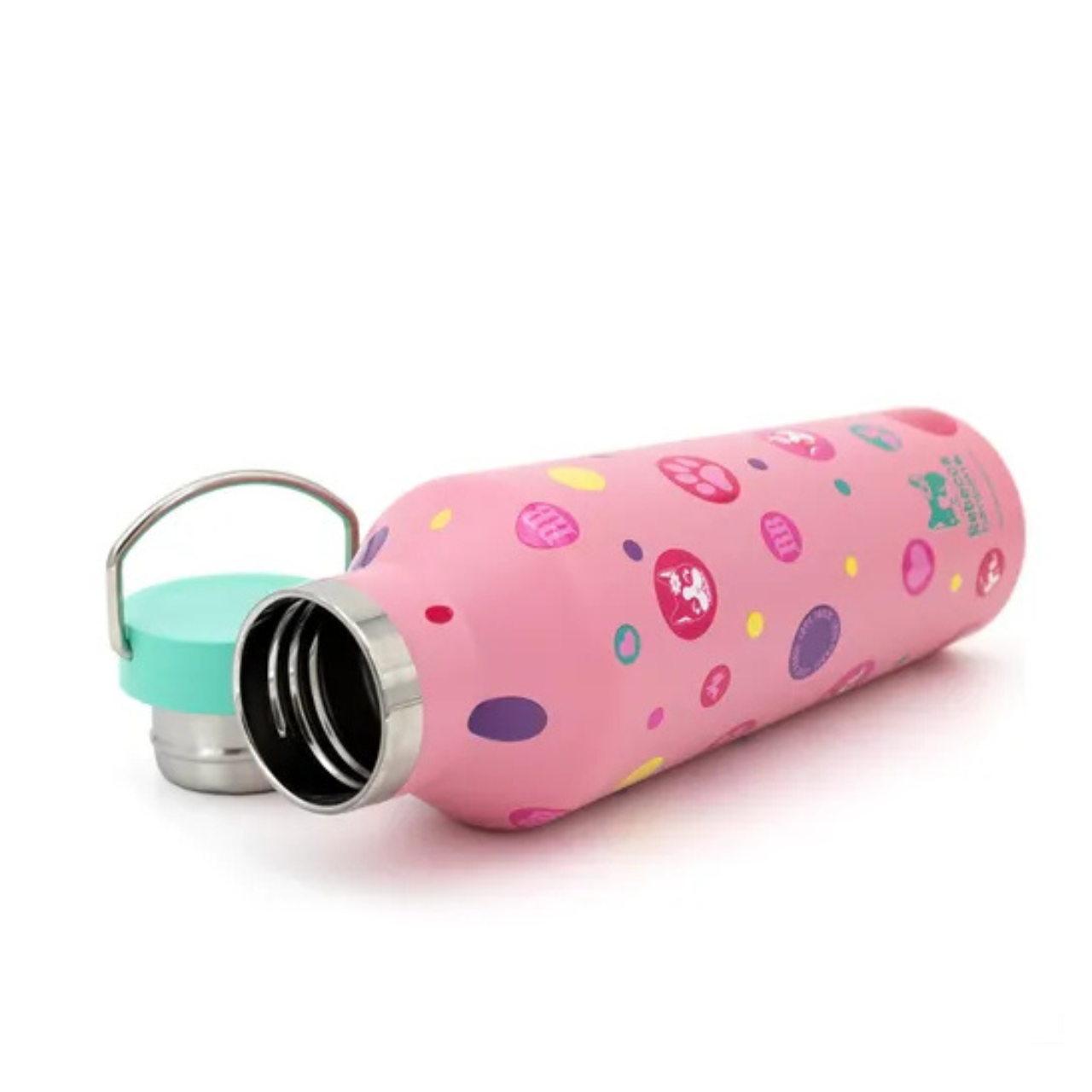 Garrafa Térmica Rebecca Bonbon Rosa Love Paris 500ml
