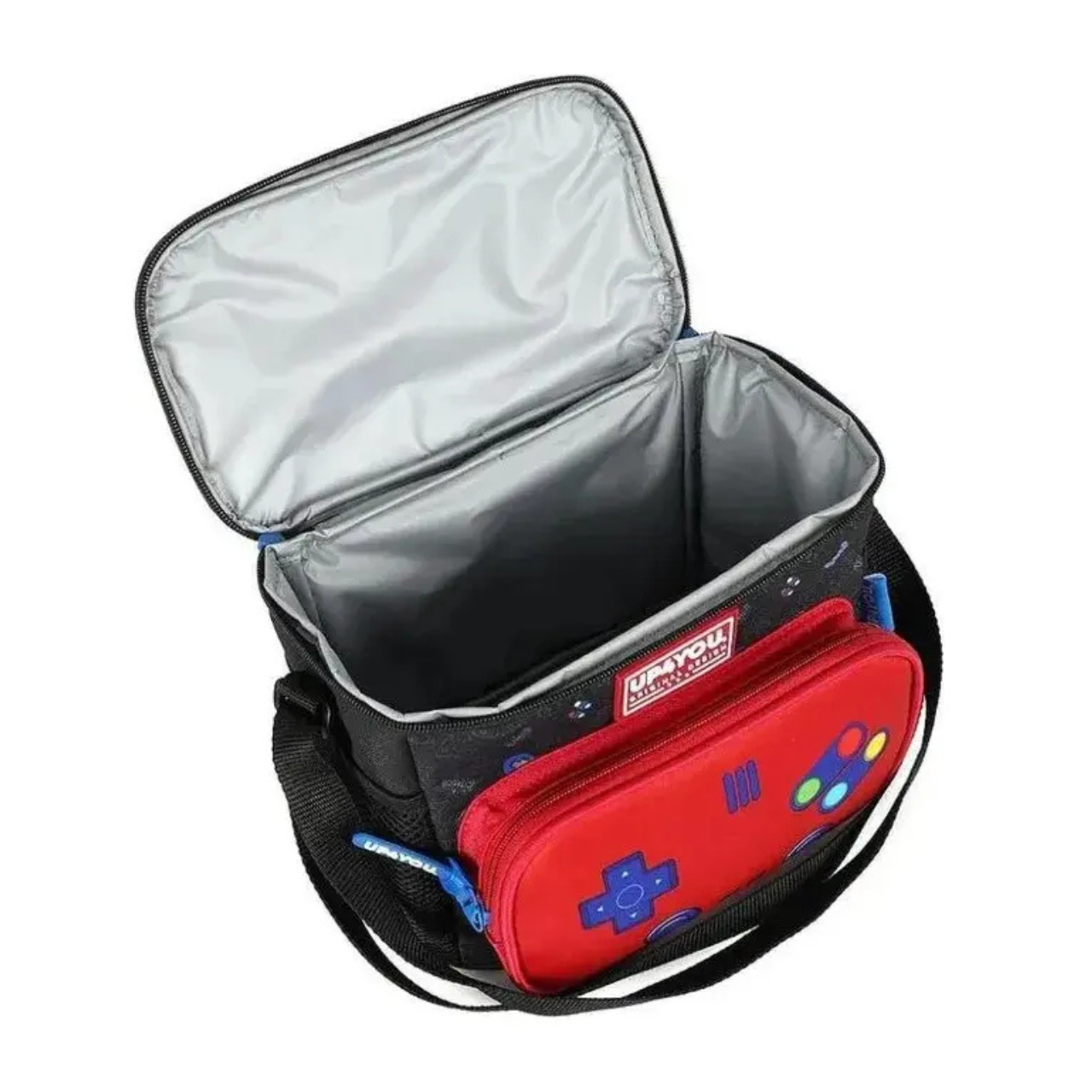 Kit Mochila de Rodas Game com Lancheira e Estojo Box e Removível