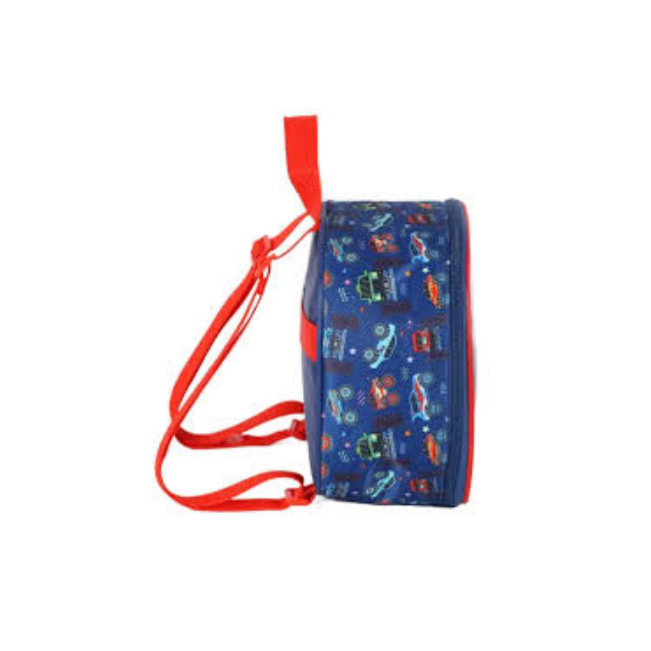 Kit Mochila de Rodas Monster Truck Azul com Lancheira