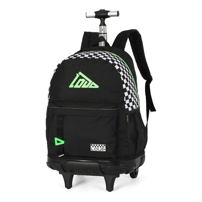 Mochila de Rodinha Escolar Loud Verde Chadrex Luxcel
