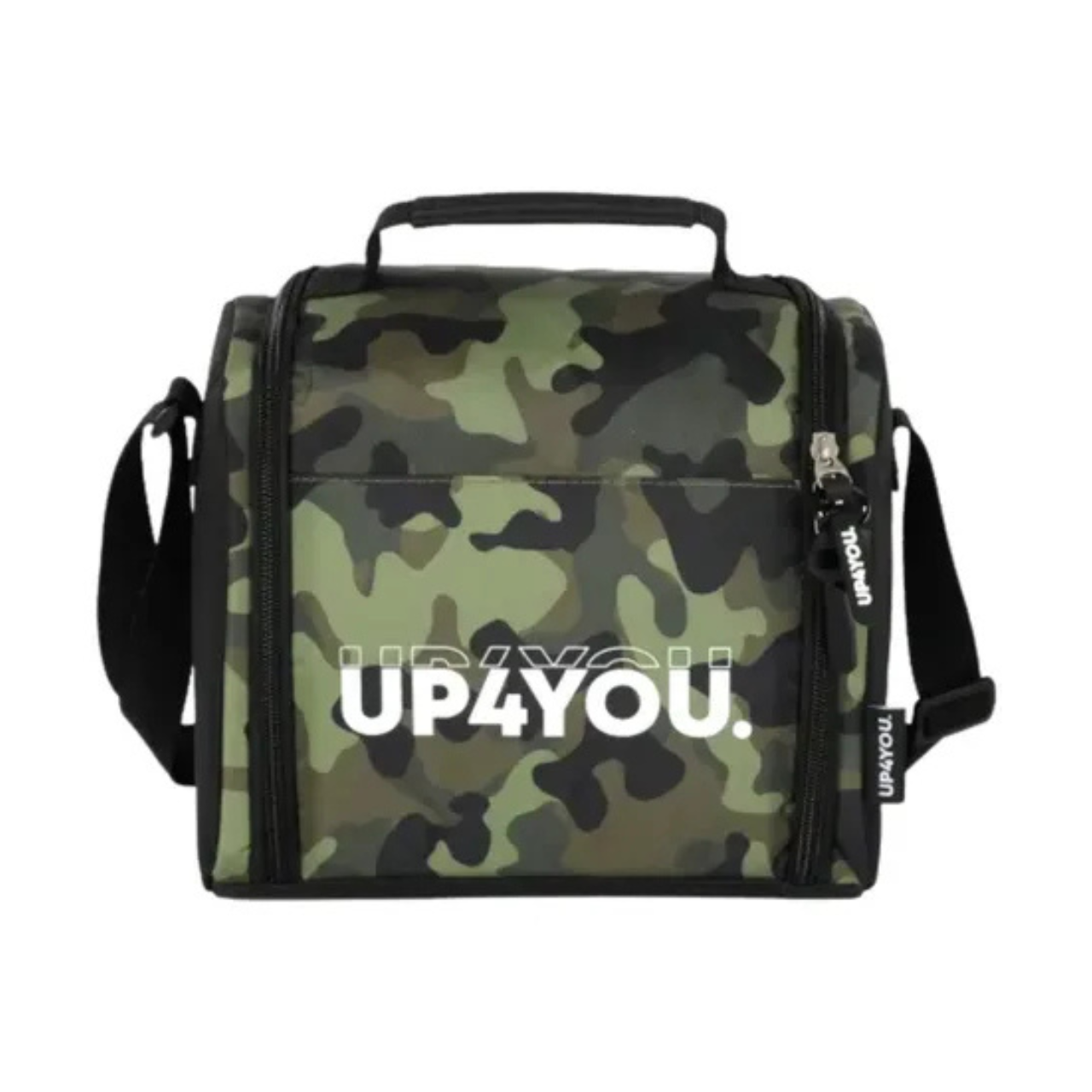 Kit Mochila de Rodas Camuflada Verde com Lancheira e Estojo