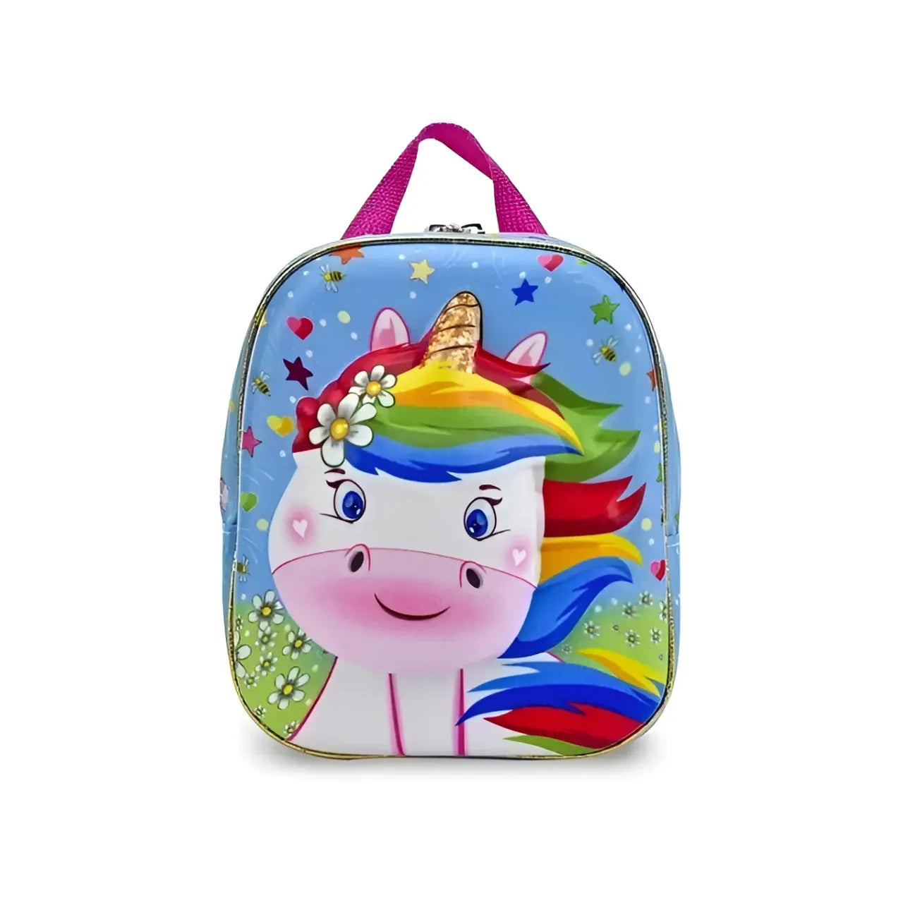 Kit Mochila e Lancheira Diplomata Cute Unicórnio