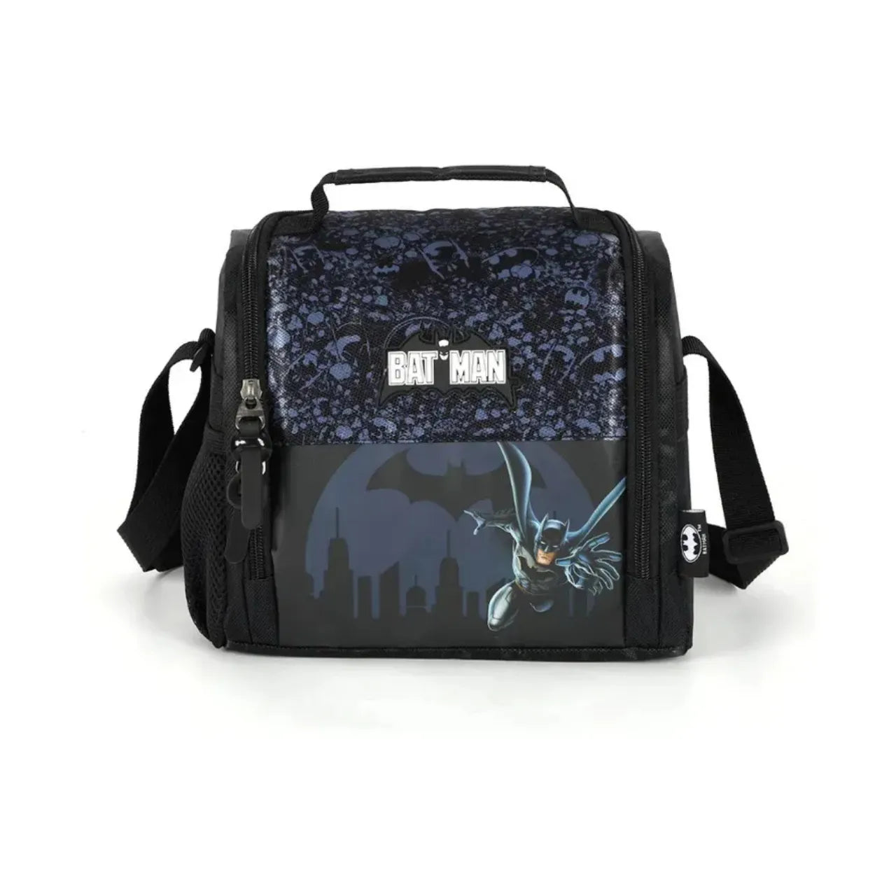 Kit Mochila de Rodas Batman com Lancheira e Estojo Box
