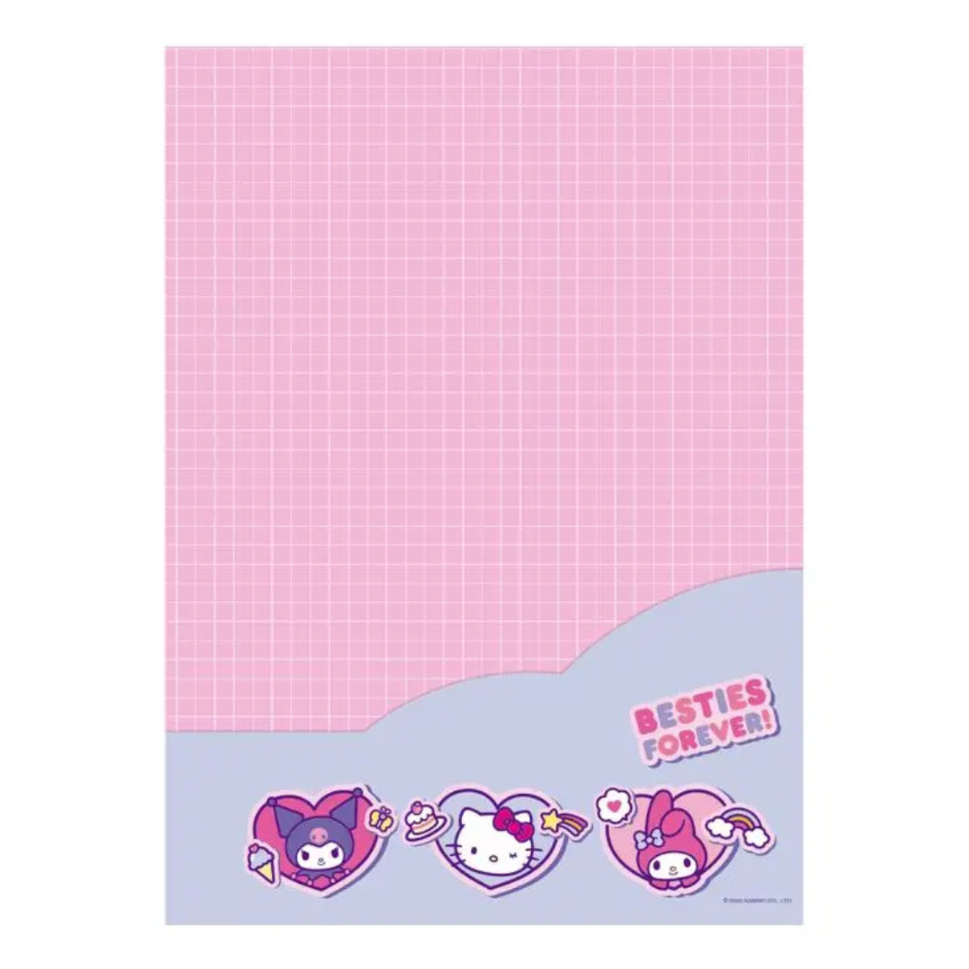 Caderno Universitário Hello Kitty and Friends Besties Forever 1 Matéria Jandaia