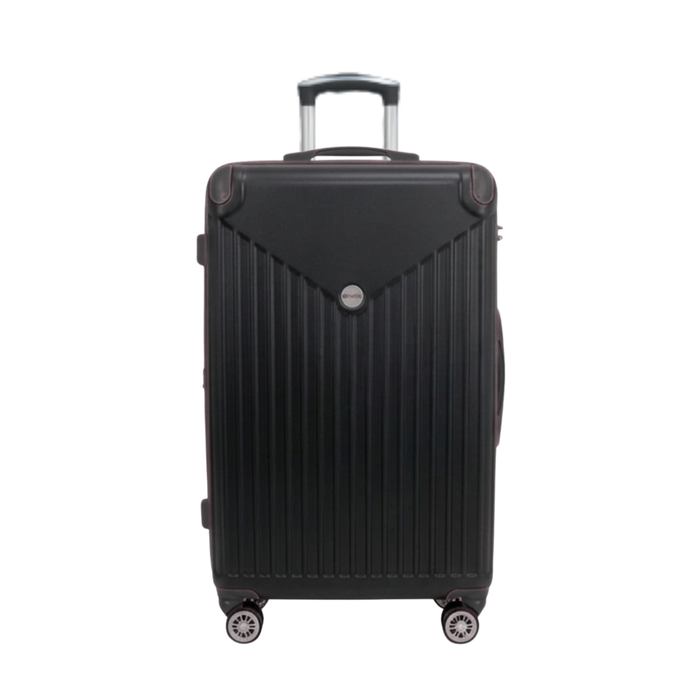 Mala de Viagem 23kg Hinza ABS Preta com Cadeado TSA