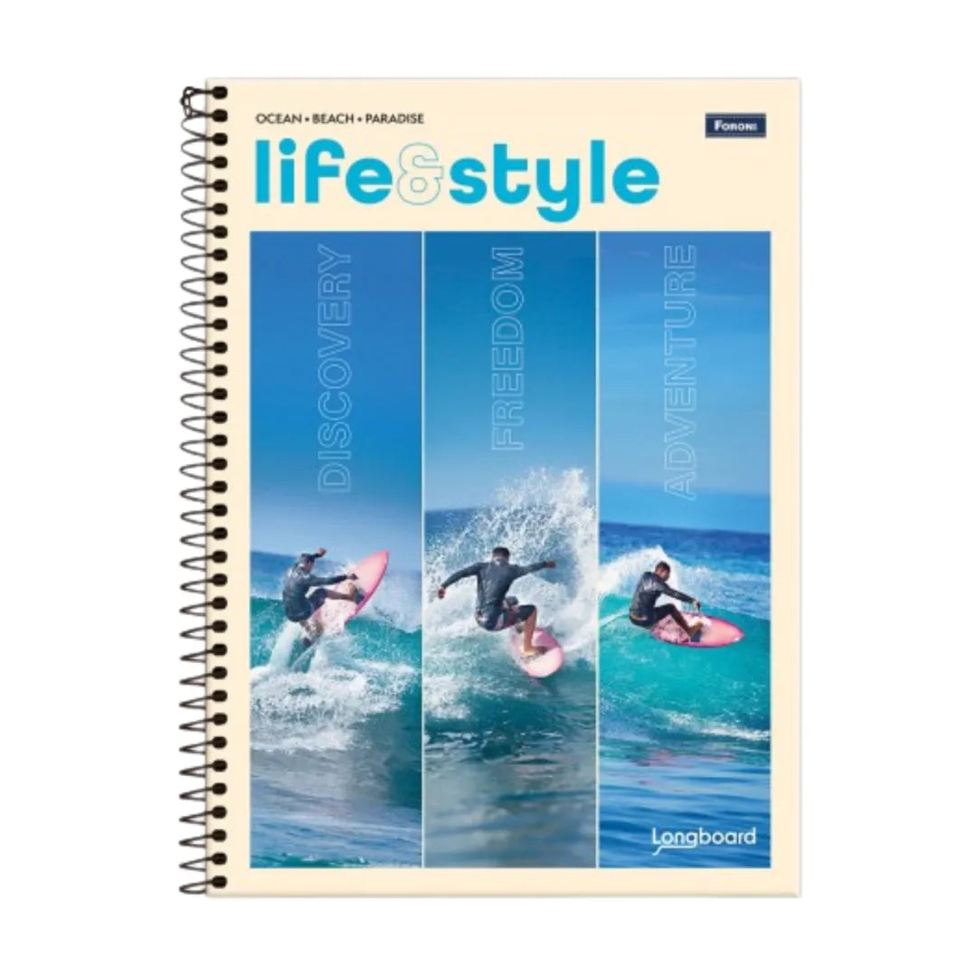 Caderno Universitário Espiral Life & Style Foroni 1 Matéria