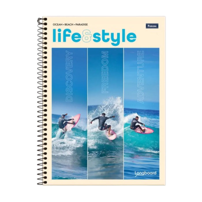 Caderno Universitário Espiral Life & Style Foroni 1 Matéria