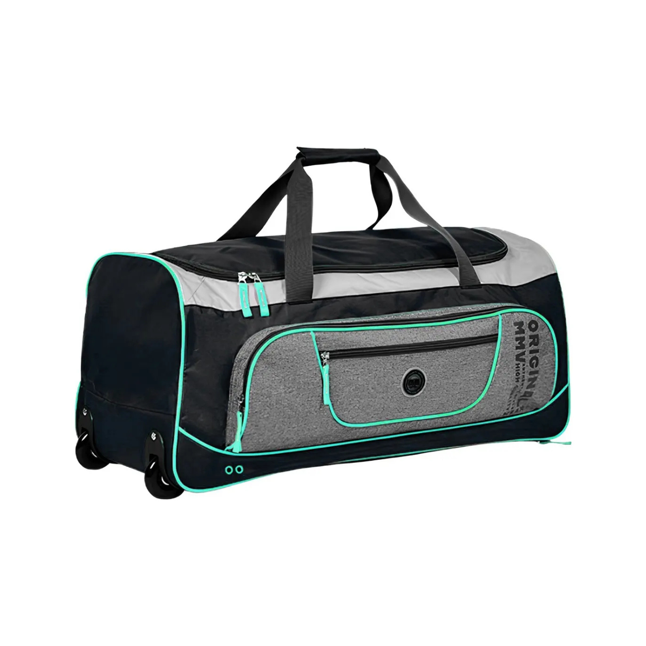 Bolsa de Viagem com Rodinhas Clio Grande Cinza e Preto