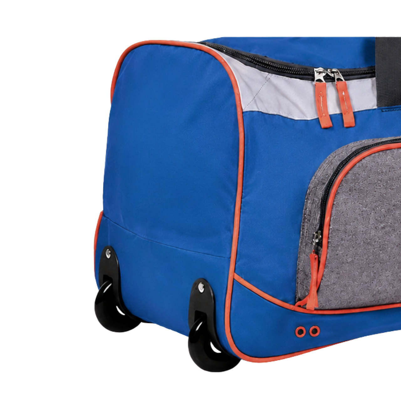 Bolsa de Viagem com Rodinhas Clio Grande Cinza e Azul
