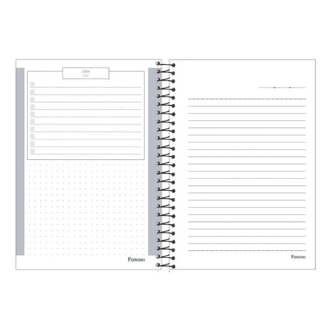 Caderno 20 Matérias Espiral Cliff Foroni Game Pixel